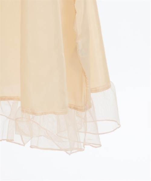 axes femme（アクシーズファム）の「コットン風フリルＡラインワンピース（ワンピース・レディース・イエロー/ブラック/キナリ・FREE）」の13枚目の写真