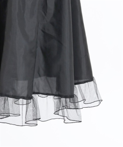 axes femme（アクシーズファム）の「コットン風フリルＡラインワンピース（ワンピース・レディース・イエロー/ブラック/キナリ・FREE）」の4枚目の写真