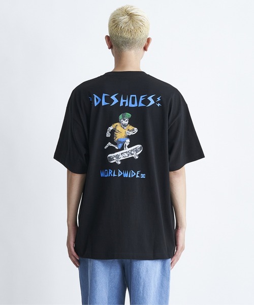 DC SHOES(ディーシーシューズ)の「24 SKATE SKULL SS/DCバックプリント半袖Tシャツ(Tシャツ/カットソー・メンズ・ブラック/ホワイト/サンドベージュ/ブラック系その他・MEDIUM/LARGE/X-LARGE)」の1枚目の写真