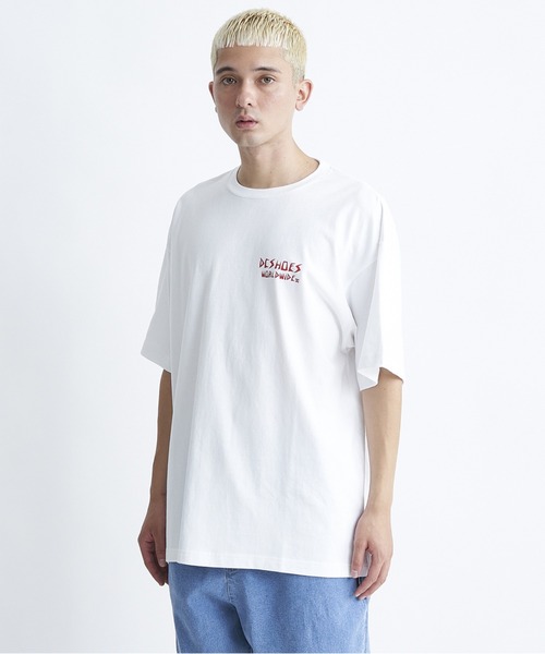 DC SHOES(ディーシーシューズ)の「24 SKATE SKULL SS/DCバックプリント半袖Tシャツ(Tシャツ/カットソー・メンズ・ブラック/ホワイト/サンドベージュ/ブラック系その他・MEDIUM/LARGE/X-LARGE)」の9枚目の写真
