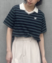 179/WG | ラインデザイン ラガーTシャツ/マルチボーダー(Tシャツ/カットソー)