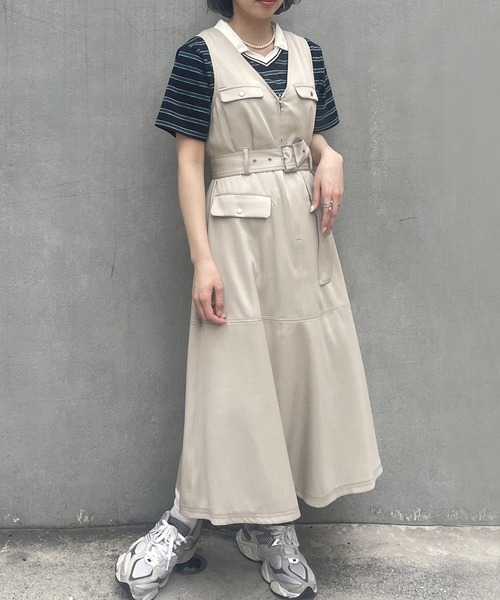 179/WG（イチナナキュウダブルジー）の「ラインデザイン ラガーＴシャツ／マルチボーダー（Tシャツ/カットソー・レディース・サックスブルー/ブラック/オフホワイト・FREE）」の17枚目の写真