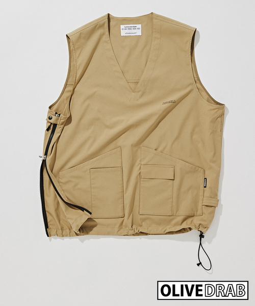 セール】OLIVEDRAB STRAGE VEST（ベスト）｜B.C STOCK（ベーセー