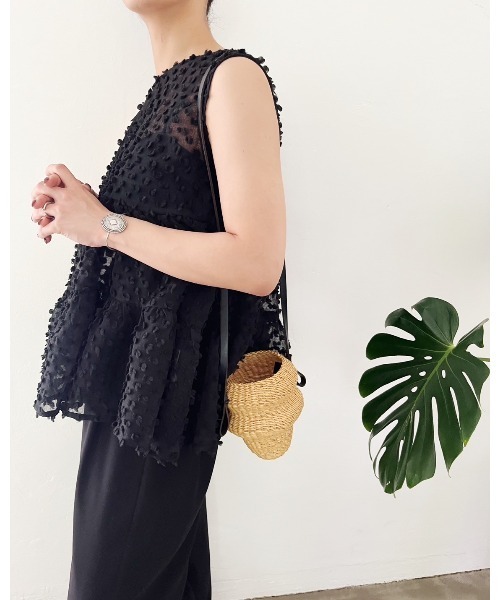 TORRAZZO DONNA ２wayドットティアードトップス Torrazzo Donna（トラッゾドンナ）の「2wayドットティアード