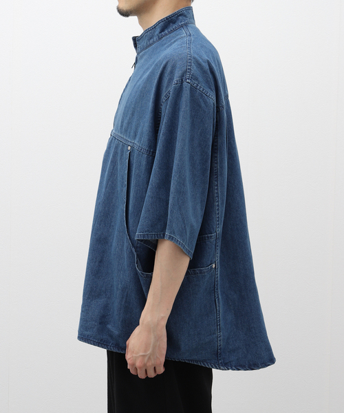 B.C STOCK(ベーセーストック)の「P of E PLANTER DENIM シャツ(シャツ/ブラウス・メンズ・ブルー/ブルー系その他・LARGE/MEDIUM)」の14枚目の写真