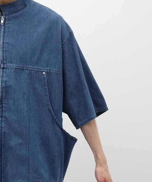 B.C STOCK(ベーセーストック)の「P of E PLANTER DENIM シャツ(シャツ/ブラウス・メンズ・ブルー/ブルー系その他・LARGE/MEDIUM)」の18枚目の写真