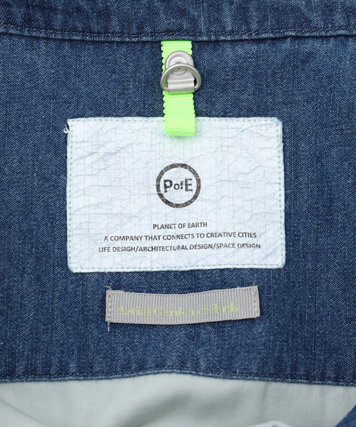 B.C STOCK(ベーセーストック)の「P of E PLANTER DENIM シャツ(シャツ/ブラウス・メンズ・ブルー/ブルー系その他・LARGE/MEDIUM)」の3枚目の写真