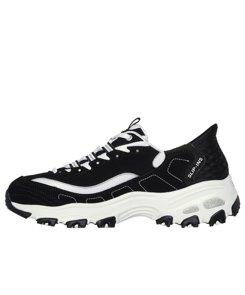 SKECHERS(スケッチャーズ)の「スケッチャーズ ハンズフリースリップインズ:ディーライツ ニュークラシック(スリッポン・レディース・ブラック×ホワイト・23cm/23.5cm/24cm/24.5cm/22.5cm/25cm)」の4枚目の写真