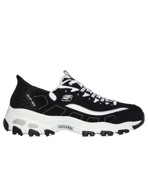 SKECHERS(スケッチャーズ)の「スケッチャーズ ハンズフリースリップインズ:ディーライツ ニュークラシック(スリッポン・レディース・ブラック×ホワイト・23cm/23.5cm/24cm/24.5cm/22.5cm/25cm)」の3枚目の写真