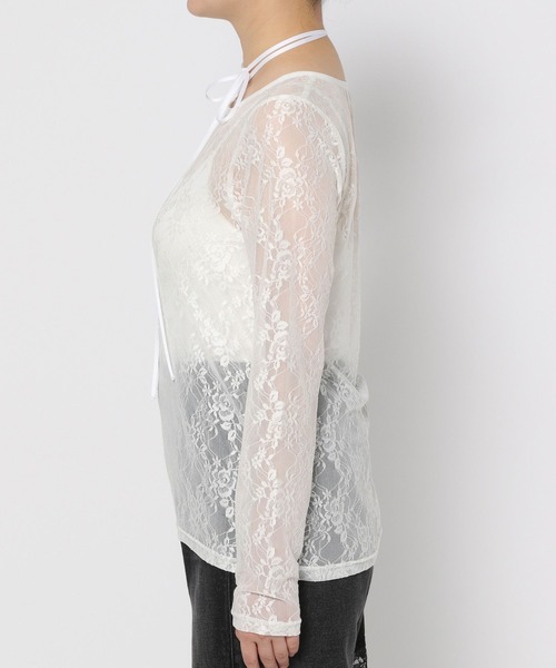 HARE♡レース シアー Tシャツ HARE（ハレ）の「レースシアーT(HARE)（Tシャツ/カットソー