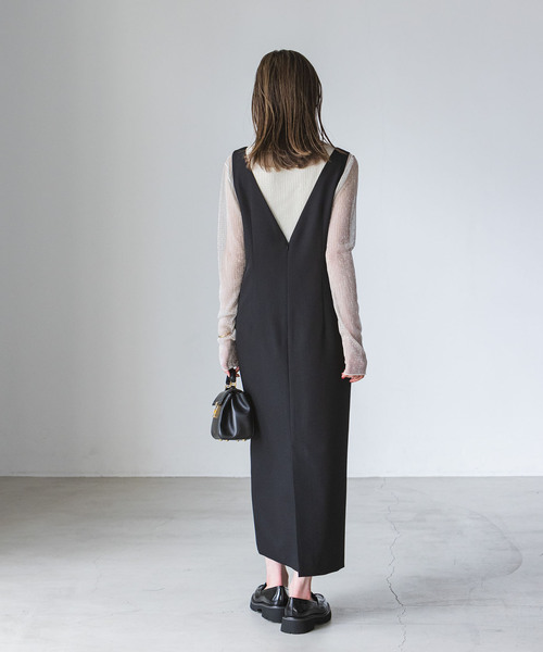 Noble（ノーブル）の「ラメシアークレープジャージーロングTシャツ（Tシャツ/カットソー・レディース・ブラック/ベージュ・FREE）」の16枚目の写真