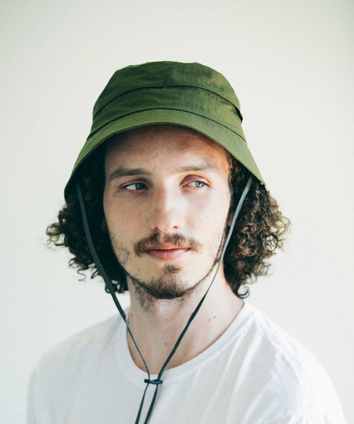 HUNTISM(ハンティズム)の「Nylon Safari Hat / サファリ ハット(ハット・レディース・オリーブ/ブラック・FREE)」の7枚目の写真