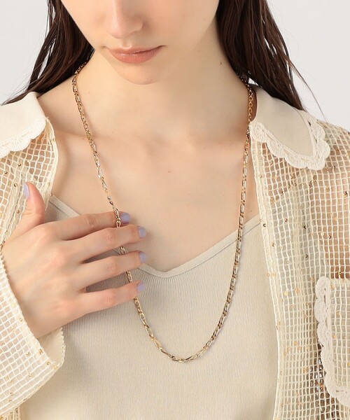 IRIS47（イリスフォーセブン）の「IRIS47 glass チェーンネックレス（ネックレス・レディース・ゴールド・FREE）」の7枚目の写真