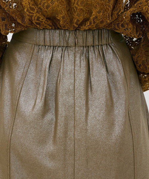 INED CLARO（イネドクラロ）の「ヴィンテージラメナロースカート（スカート・レディース・サンドグレー/ブラウン・フリー）」の17枚目の写真