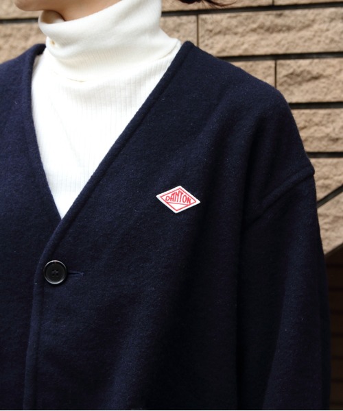 DANTON（ダントン）の「DANTON/ダントン　ウールVネックジャケット　WOOL V NECK JACKET　DT-A0542 SWP（その他アウター・レディース・ネイビー/グレー・38）」の11枚目の写真