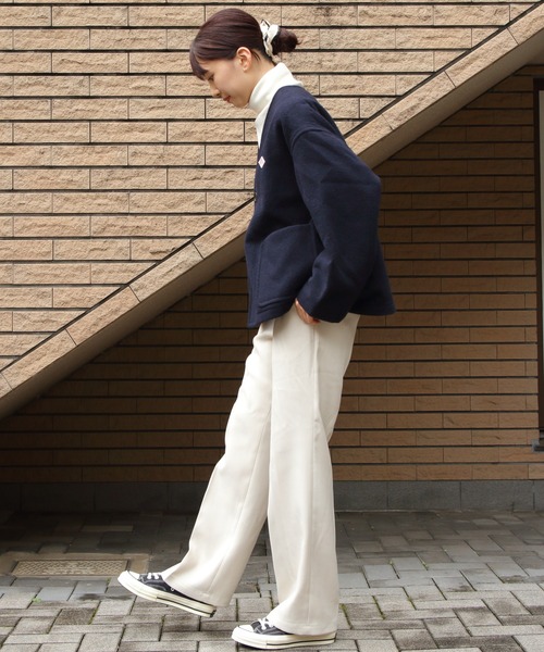 DANTON（ダントン）の「DANTON/ダントン　ウールVネックジャケット　WOOL V NECK JACKET　DT-A0542 SWP（その他アウター・レディース・ネイビー/グレー・38）」の9枚目の写真