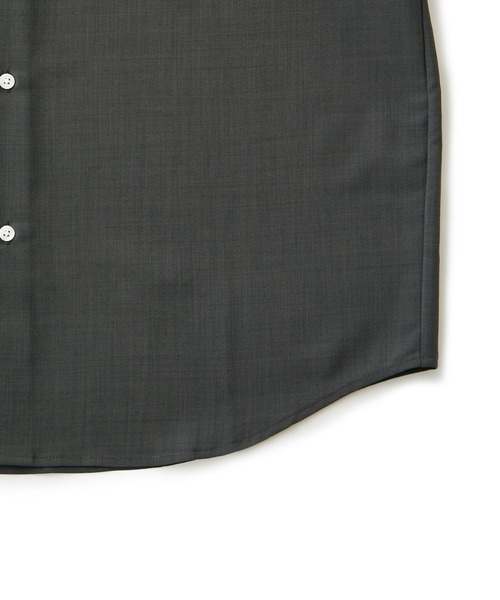 JUNRED（ジュンレッド）の「シアードライビックシャツ（シャツ/ブラウス・メンズ・チャコールグレー/ホワイト/オレンジ・L/S/M）」の9枚目の写真