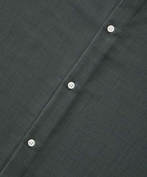 JUNRED（ジュンレッド）の「シアードライビックシャツ（シャツ/ブラウス・メンズ・チャコールグレー/ホワイト/オレンジ・L/S/M）」の10枚目の写真