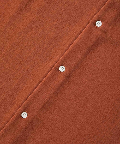 JUNRED（ジュンレッド）の「シアードライビックシャツ（シャツ/ブラウス・メンズ・チャコールグレー/ホワイト/オレンジ・L/S/M）」の12枚目の写真