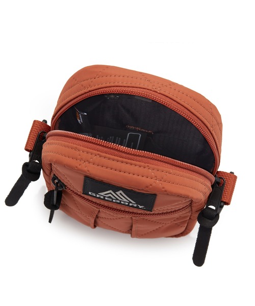 GREGORY(グレゴリー)の「クイックポケットS QUICK POCKET S ブラウンキルティッド(ショルダーバッグ・メンズ・ブラウン・ONE SIZE)」の4枚目の写真