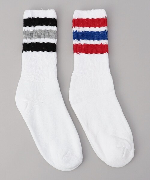 Railroad Sock(レイルロードソック)の「【お得な2足セット】Railroad sock ラインクルーソックス(ソックス/靴下・レディース・その他1/その他2・FREE)」の2枚目の写真