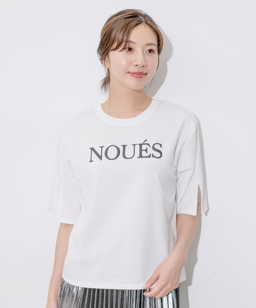 Jayro（ジャイロ）の「ポンチロゴプリントTシャツ（Tシャツ/カットソー・レディース・ブルー系その他4/ホワイト系その他/ネイビー/イエロー・FREE）」の11枚目の写真