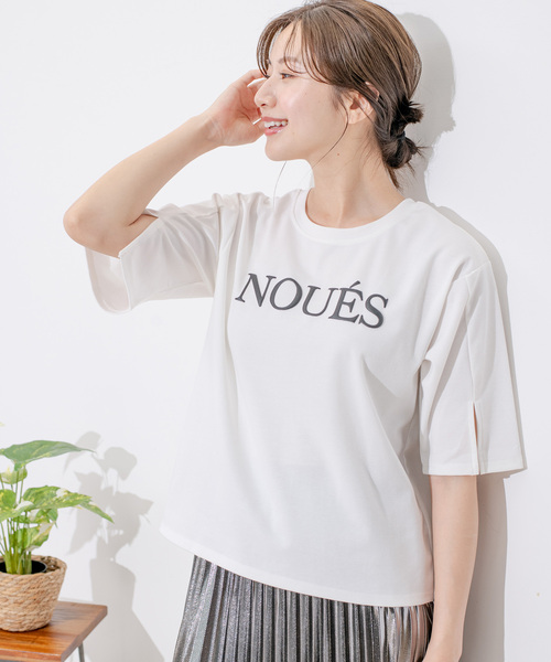 Jayro（ジャイロ）の「ポンチロゴプリントTシャツ（Tシャツ/カットソー・レディース・ブルー系その他4/ホワイト系その他/ネイビー/イエロー・FREE）」の13枚目の写真