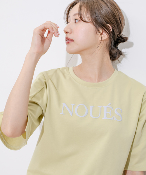 Jayro（ジャイロ）の「ポンチロゴプリントTシャツ（Tシャツ/カットソー・レディース・ブルー系その他4/ホワイト系その他/ネイビー/イエロー・FREE）」の17枚目の写真