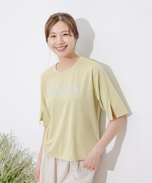 Jayro（ジャイロ）の「ポンチロゴプリントTシャツ（Tシャツ/カットソー・レディース・ブルー系その他4/ホワイト系その他/ネイビー/イエロー・FREE）」の18枚目の写真