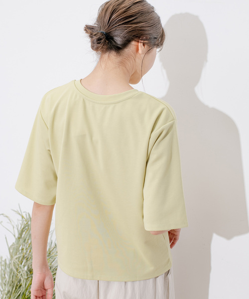 Jayro（ジャイロ）の「ポンチロゴプリントTシャツ（Tシャツ/カットソー・レディース・ブルー系その他4/ホワイト系その他/ネイビー/イエロー・FREE）」の20枚目の写真