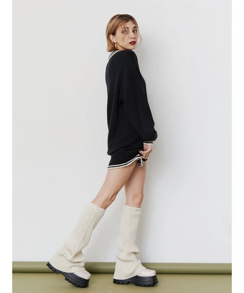 【セール】ワンポイントポロニットトップス（ニット/セーター）｜EVRIS（エヴリス）