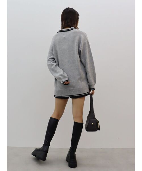 【セール】ワンポイントポロニットトップス（ニット/セーター）｜EVRIS（エヴリス）