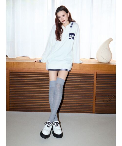 【セール】ワンポイントポロニットトップス（ニット/セーター）｜EVRIS（エヴリス）