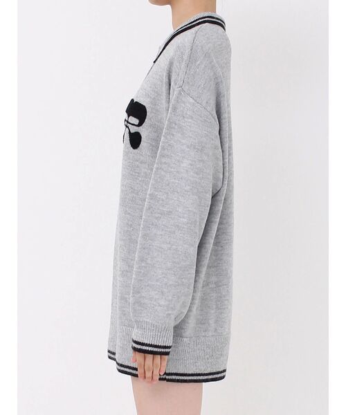 【セール】ワンポイントポロニットトップス（ニット/セーター）｜EVRIS（エヴリス）