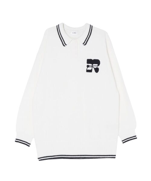 【セール】ワンポイントポロニットトップス（ニット/セーター）｜EVRIS（エヴリス）