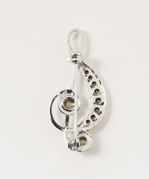 Ray BEAMS(レイビームス)の「G clef ブローチ(その他小物・レディース・シルバー・ONE SIZE)」の2枚目の写真
