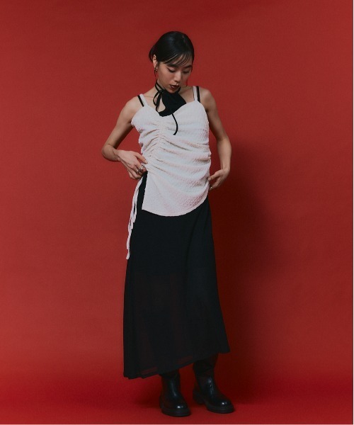 led.tokyo ワンピース SIDE SLIT COLOR INNER OP led.tokyo ワンピース SIDE SLIT COLOR INNER OP