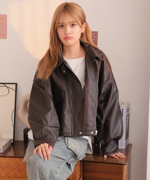 LAFFMO（ラフモ）の「2WAYカラーショートブルゾン（ブルゾン）」 - WEAR