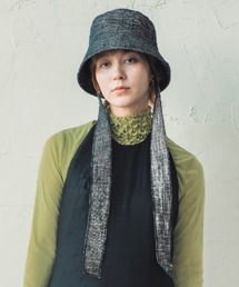 ORIENT MILLINERY ブラック バケットハット ORIENT MILLINERY｜オリエント ミリナリーの帽子（ブラック/黒色