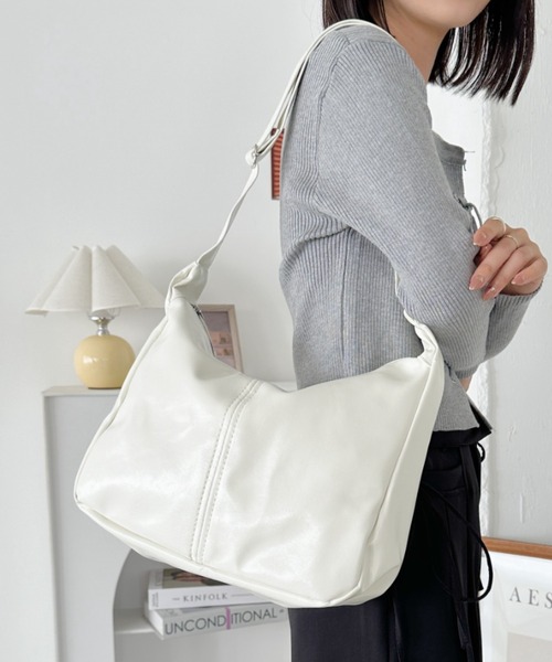 セール】ワイドベルトフェイクレザーショルダーバッグ（ショルダー