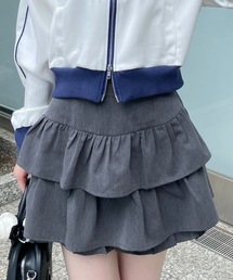 ティアードフリルミニスカート