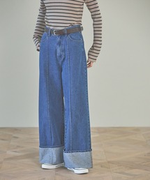 LAKOLE | ロールアップワイドデニム / 138700(デニムパンツ)
