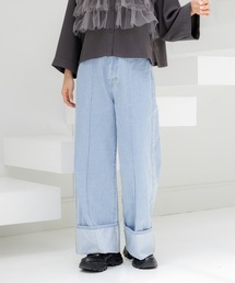 LAKOLE | ロールアップワイドデニム / 138700(デニムパンツ)