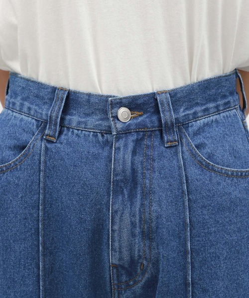 LAKOLE（ラコレ）の「ロールアップワイドデニム / 138700（デニムパンツ・レディース・ライトブルー/ブラック/アクア・MEDIUM/SMALL/LARGE）」の22枚目の写真