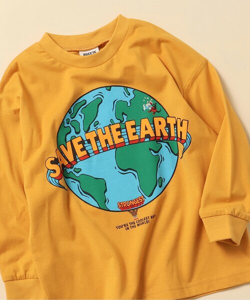 BREEZE(ブリーズ)の「【WEB限定】カレッジバリエーションTシャツ(Tシャツ/カットソー・キッズ・ミント/チャコール/エメラルド/ブルー/イエロー/ピンク/オフホワイト/レッド/ネイビー/グレー・150/100/90/80/120/110/130/140)」の8枚目の写真