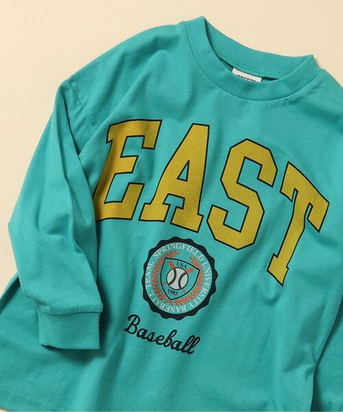 BREEZE(ブリーズ)の「【WEB限定】カレッジバリエーションTシャツ(Tシャツ/カットソー・キッズ・ミント/チャコール/エメラルド/ブルー/イエロー/ピンク/オフホワイト/レッド/ネイビー/グレー・150/100/90/80/120/110/130/140)」の4枚目の写真