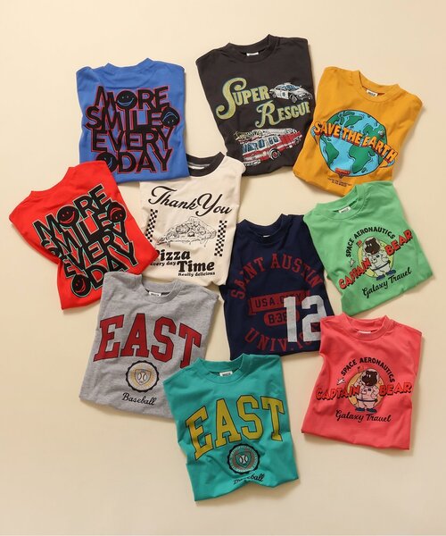 BREEZE(ブリーズ)の「【WEB限定】カレッジバリエーションTシャツ(Tシャツ/カットソー・キッズ・ミント/チャコール/エメラルド/ブルー/イエロー/ピンク/オフホワイト/レッド/ネイビー/グレー・150/100/90/80/120/110/130/140)」の17枚目の写真