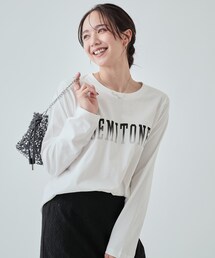 Cutie Blonde | 【洗える】腰回りをカバー アソートプリントロンT(Tシャツ/カットソー)