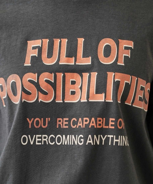 Cutie Blonde（キューティーブロンド）の「◆【洗える】腰回りをカバー アソートプリントロンT（Tシャツ/カットソー・レディース・チャコール/ベージュ系4/ホワイト系その他/ブラック系5/チャコールグレー/ピンク系8・02/03/04）」の22枚目の写真