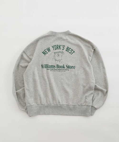 THE SHINZONE(ザ シンゾーン)の「THE SHINZONE BOOK STORE SWEATSHIRT 24AMSCU08(スウェット・レディース・ホワイト/ネイビー/グレー・FREE)」の2枚目の写真